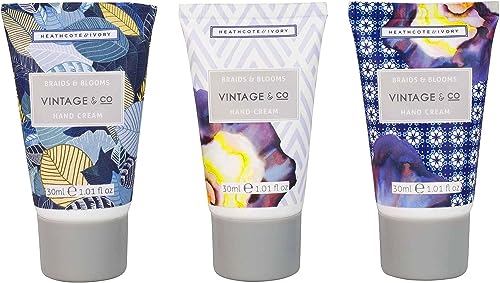 Vintage & Co Braids and Blooms Mini Hand Creams, 30 ml, Pack of 3