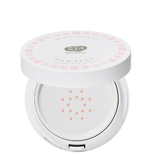 Whamisa Organic Flowers Sun Pact Natural Expression SPF50 16g