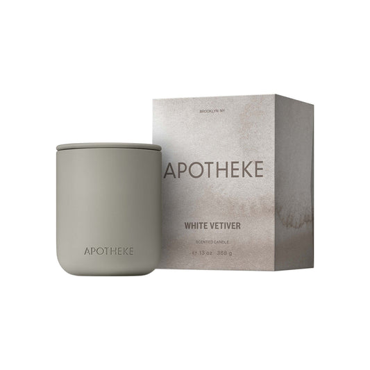 Apotheke White Vetiver 2-Wick Ceramic Scented Candle main image.