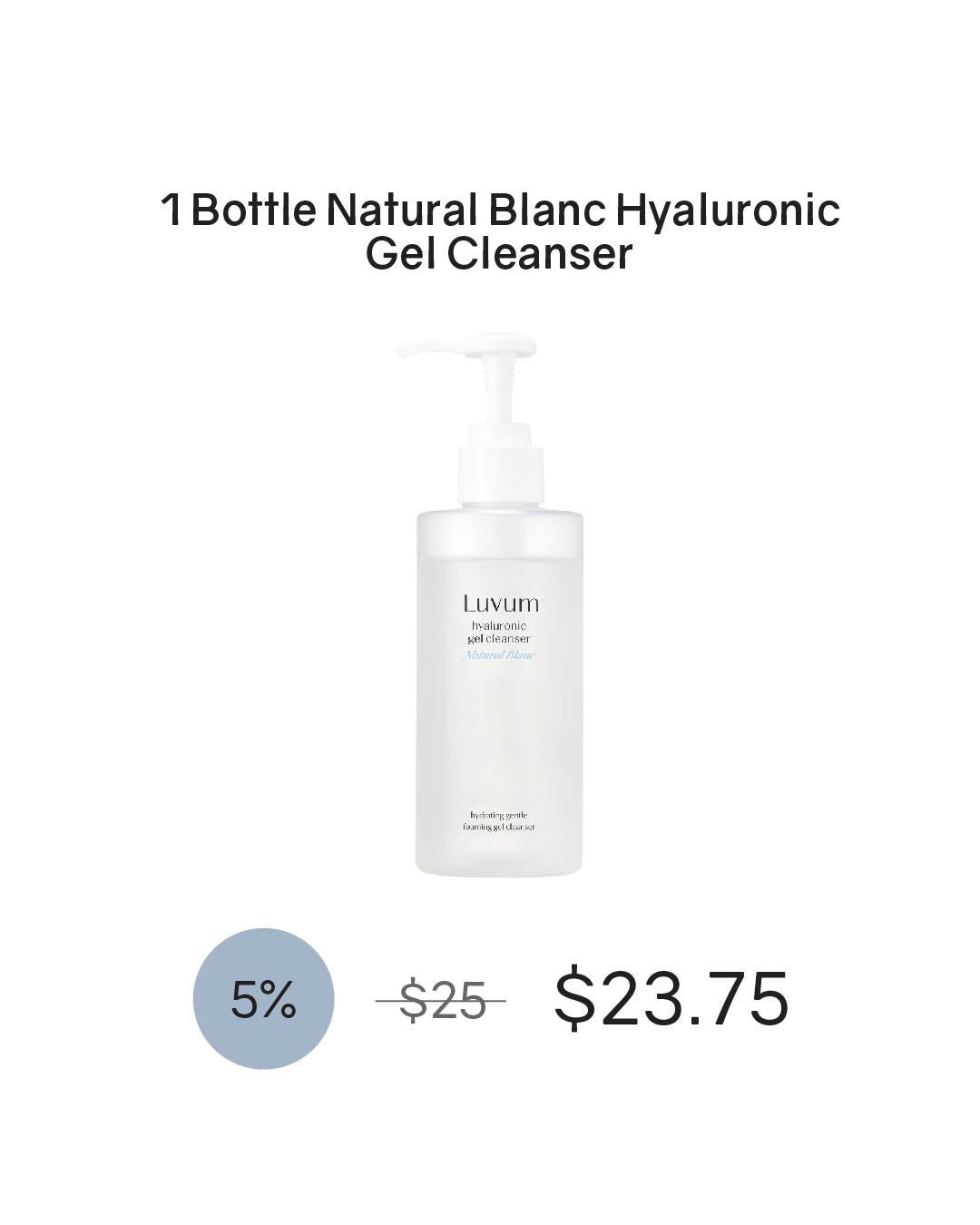[PROMO] Luvum Natural Blanc Hyaluronic Gel Cleanser