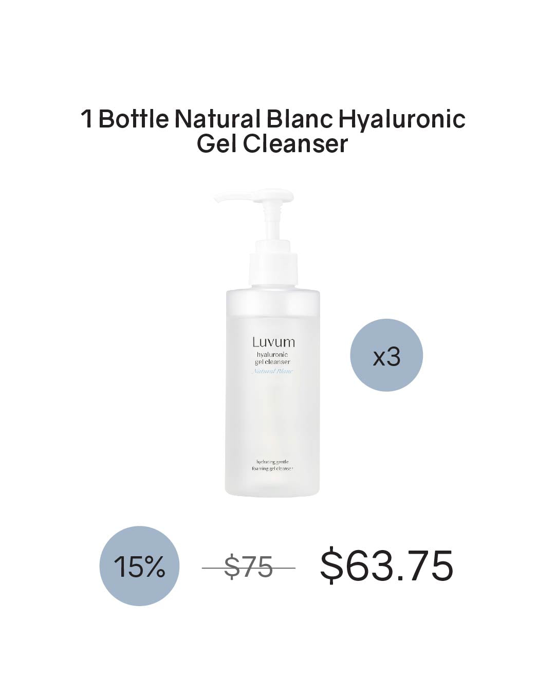 [PROMO] Luvum Natural Blanc Hyaluronic Gel Cleanser