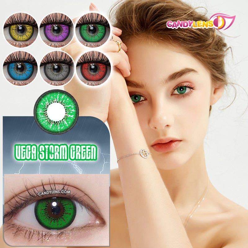 Vega Storm Green Cosplay Contacts